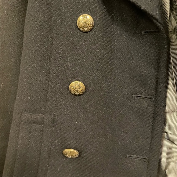 Banana Republic Captain style Pea Coat with Gold Metal Buttons - Picture 3 of 5